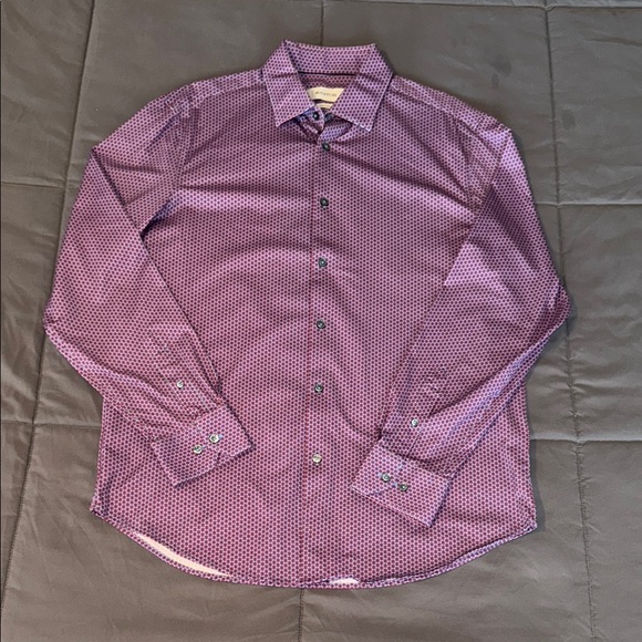 Bugatchi Long Sleeve Shirt - 8 Way Stretch - Picture 1 of 3